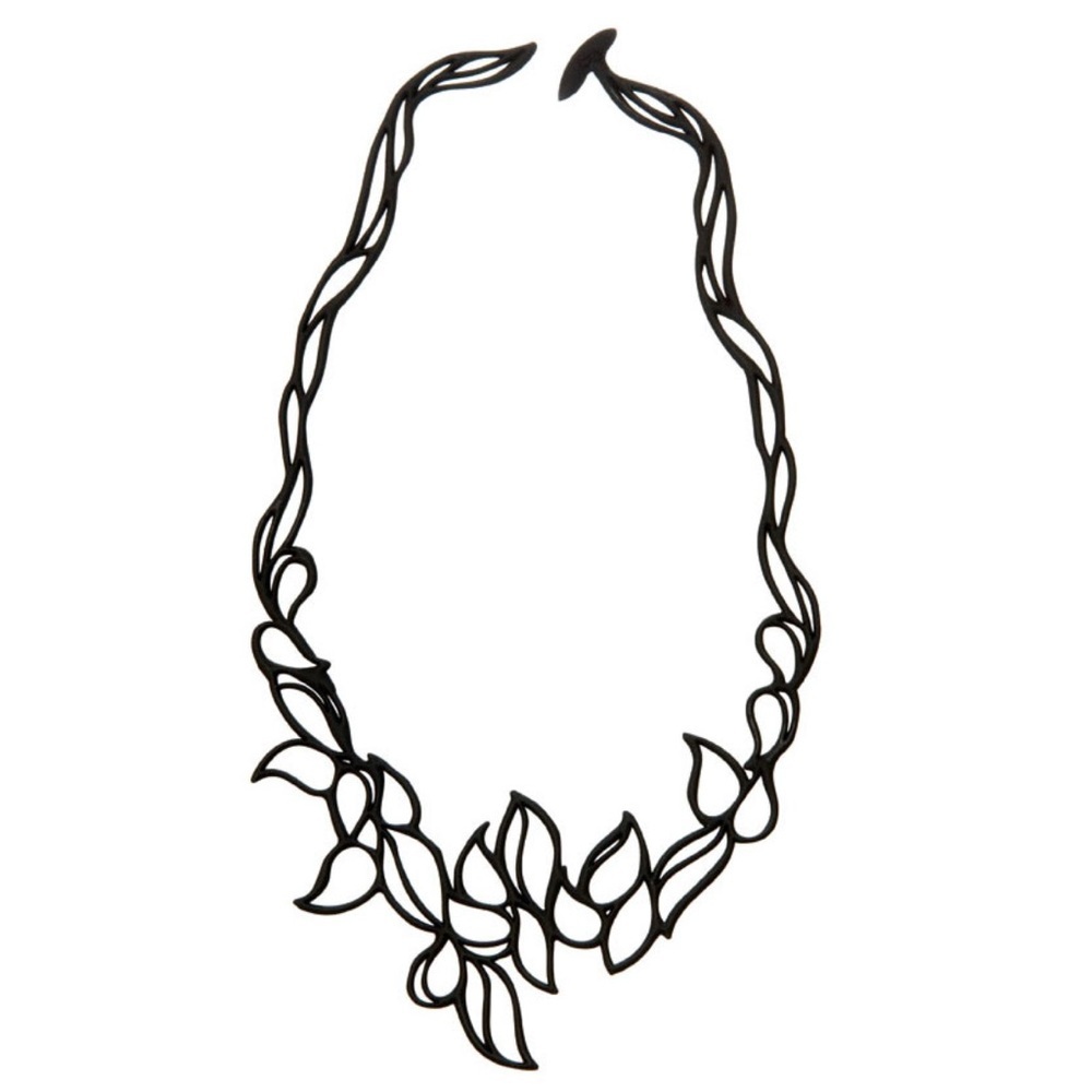 Batucada Drops black NEW necklace Tattoo look Vegan Eco Friendly